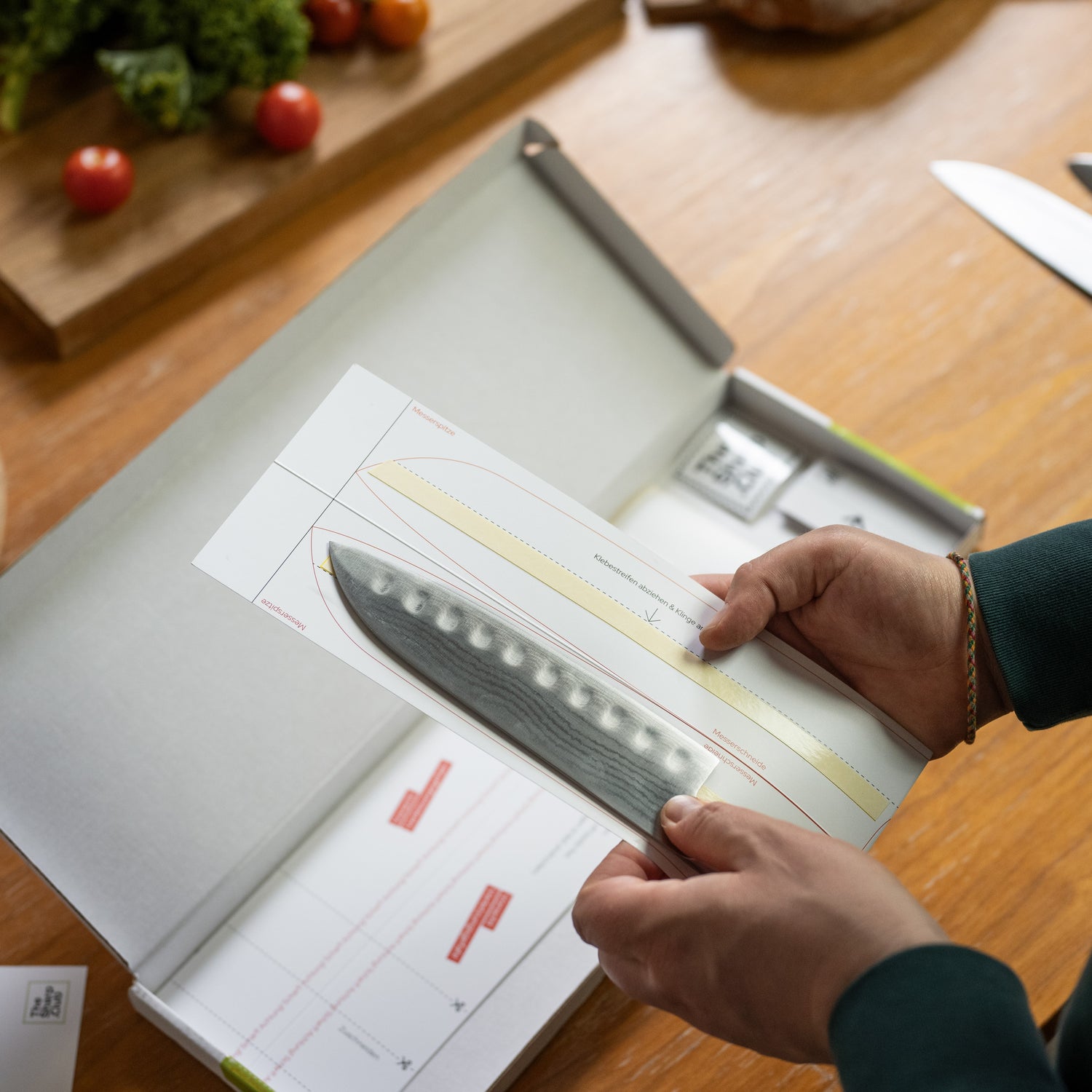 Messer wird sicher eingepackt