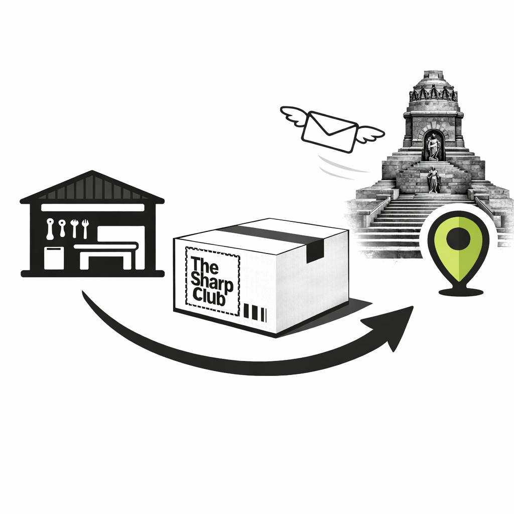 Die Versandbox wird nach Leipzig versendet.