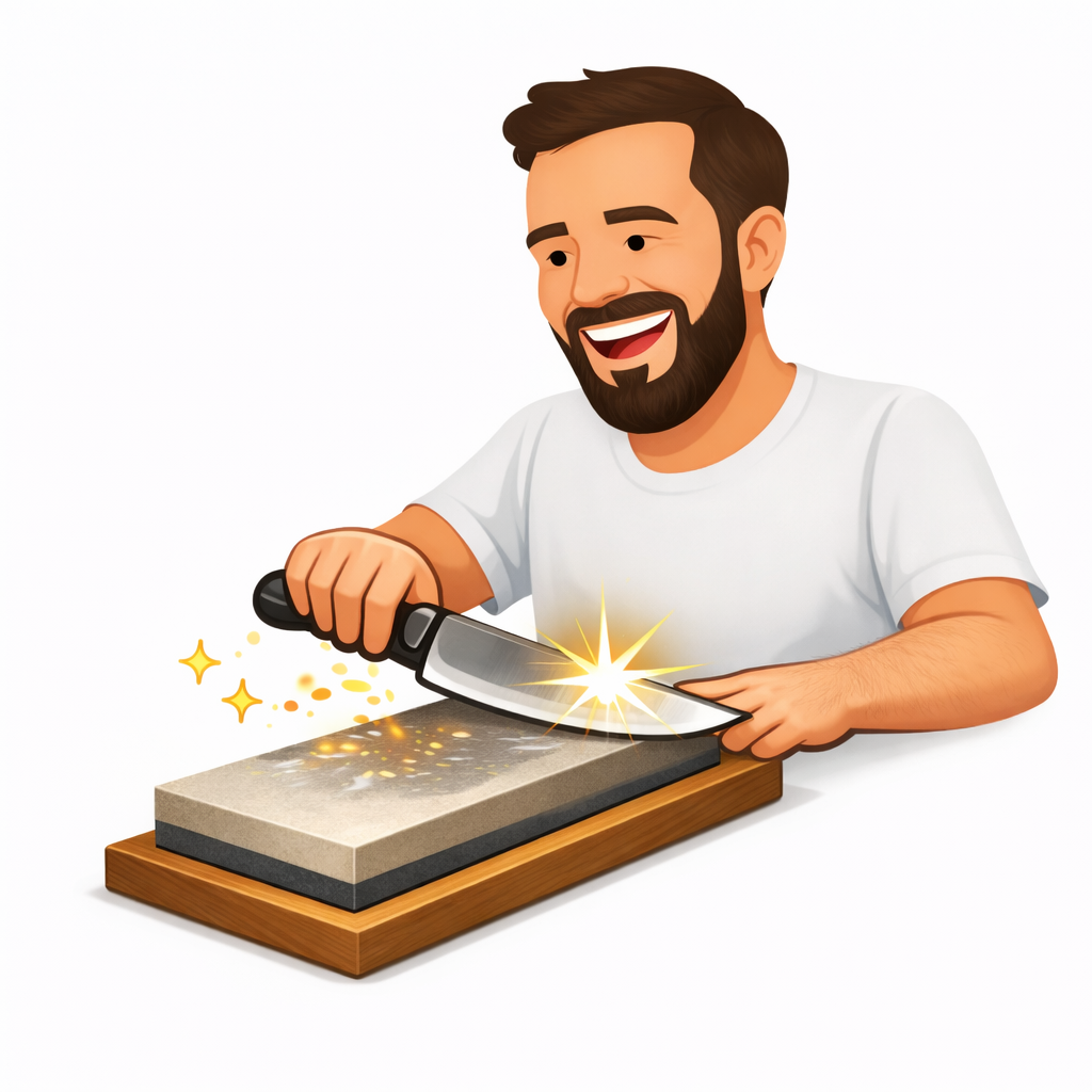 Messer werden professionell geschliffen 