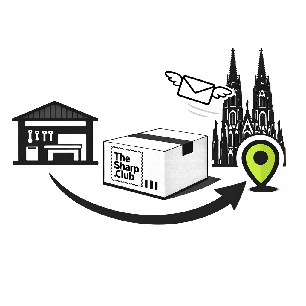 Die Versandbox wird nach Koeln versendet. 